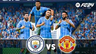 Neymar, Ronaldo, Messi & Mbappe All Togather - Man City vs Man Utd - FC 24 4K