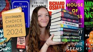 I read Goodreads' 20 Best Mystery/Thriller Books of 2024 *reading vlog*