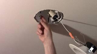 Installing a Retrofit LED Recessed Light