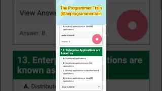Types of Applications using Java | interview questions and answers #java #interviews #placement #job