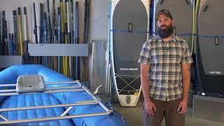 How to Strap Down a Rowing Frame on a Raft