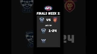 AFL TIPS FINALS WEEK 3 #shorts #afl #footy #football #tips #prediction #football #sport #sportsnews