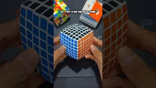 7x7 V-Cube Looks INSANE in Checkerboard Pattern! #shorts #viralshorts