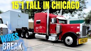 TRANSPORTING A 15’1 TALL GENSET THRU CHICAGO  !! WITH NY SUPER STRETCH RGN