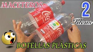 Preciosos MACETEROS Reutilizando BOTELLAS PLÁSTICAS de Refresco Fácil de hacer!| Garrafa Pet