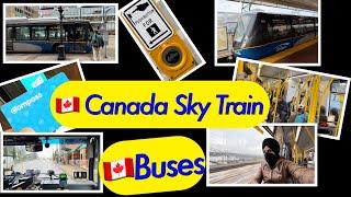 Canada Sky trains and buses | vancouver downtown | Gurjit singh vlogs