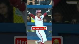 Her reaction  #softball