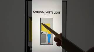 Bathroom vanity light placement