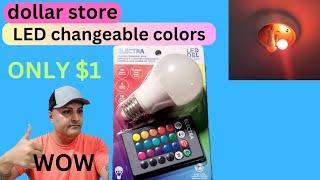 dollar store LED changeable color only $1 full review