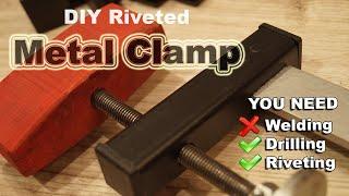 You never seen it before! DIY metal clamp without a welding. This comes in handy for any woodworker