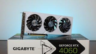 Great For White PC Builds? Gigabyte GeForce RTX 4060 EAGLE OC ICE 8G Review