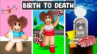 BIRTH To DEATH Of A CHEERLEADER In Roblox Brookhaven!!