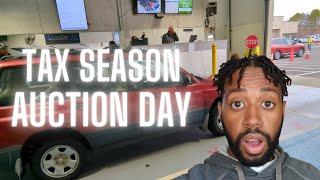 Turning $1,000 To $100,000 Part 8 - How To Flip Cars - Tax Season Auction Day!