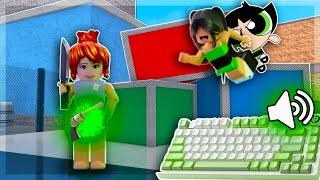 BEATING TEAMERS AS BUTTERCUP FROM THE POWERPUFF GIRLS... *KEYBOARD ASMR* (Murder Mystery 2)