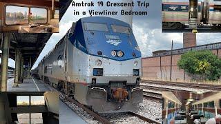 Amtrak 19 Crescent Viewliner Bedroom trip from Greensboro, NC-New Orleans, LA