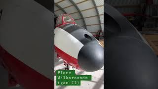 360 degrees Plane Walkarounds (Gen.II): Hawker Hunter. #shortsvideo #shortvideo