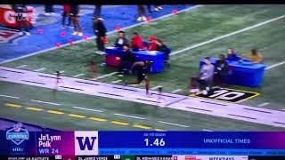 Ja’lynn Polk: NFL Combine 40 Time! 