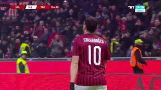 Hakan Çalhanoğlu uzatmalarda iki efsane gol atıyor