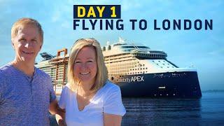 Celebrity Apex Cruise Day 1: Boarding the flight to London | Celebrity Apex Cruise review 2024