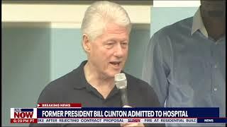 Former president Bill Clinton admitted to hospital