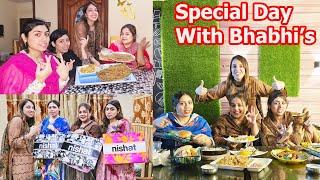 Full Day Out With 3 Bhabhi's | 3no Ko Kia Surprise Dia | Iqra Bhabhi Ne Dia Sb Ko 1 Msg | Momina Ali