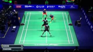 BADMINTON China Open 2015 SF MD KO Sung Hyun SHIN Baek Cheol vs CHAI Biao HONG Wei1