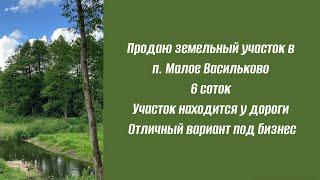 Продаю земельный участок в посёлке Малое Васильково, на территории СНТ “Поречье”.