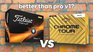 Has it FINALLY been beaten? Callaway Chrome Tour vs Titleist Pro V1