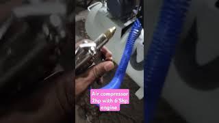 air compressor 2hp with 6'5hp engine petrol akram bhai mandar