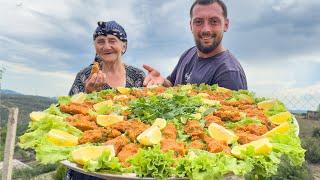 Village Charm: Traditional Çiğ Köfte by a Caucasian Family