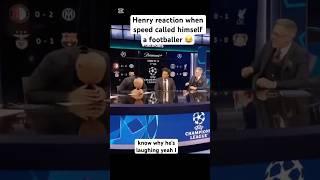 Henry burst intolaughter when Ishowspeed called himself a professional footballer  #ytshorts #fyp