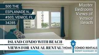 Venice Florida Annual Rental Island Condo with Beach Views!