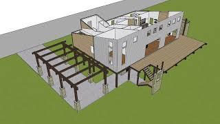 San Leon Beach House - Construction Animation