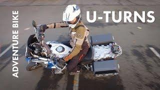 How To U-Turn on Adventure Motorcycles / Works with Street Bikes Too