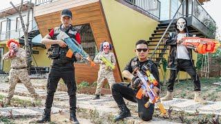 LTT Nerf Mod : 1 HOUR Nerf War The Best Scene Nerf Guns Warriors Fighter 2