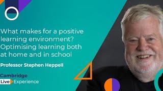 Stephen Heppell - What makes for a positive learning environment?