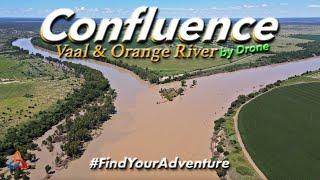 Orange River and Vaal River Confluence by Drone