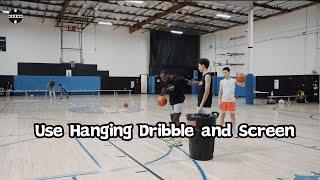 Use Hanging Dribble and Screen to Beat Defender