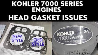 Kohler 7000 Series Head Gasket Issue. How to diagnose and repair blown head gasket.