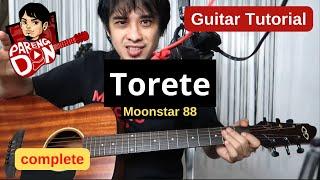 TORETE guitar tutorial |  MOONSTAR 88 - complete with lead Intro and chords