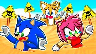 Trapped In QUICKSAND with Sonic, Tails, & Amy in Roblox!