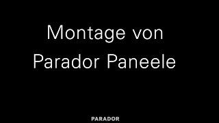 Montage Parador Paneele