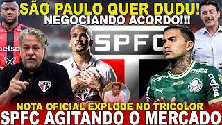 BASTIDORES FERVENDO!!! SPFC NEGOCIA GRANDE VENDA! DUDU CHEGANDO? | LUAN DE VOLTA | CRISE EXPLODE E+