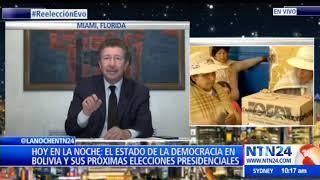 ¿Hay una "dictadura electoralista" en Bolivia? Carlos Sánchez Berzaín responde en La Noche de NTN24