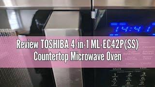 Review TOSHIBA 4-in-1 ML-EC42P(SS) Countertop Microwave Oven, Smart Sensor, Convection, Air Fryer Co