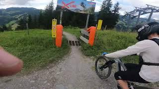 Crash auf der (X-line in Saalbach) X-line wirklich so hart