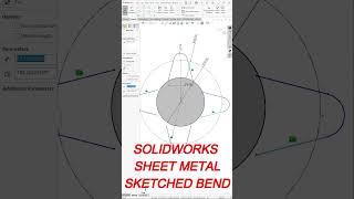 Solidworks Sheet Metal Sketched Bend #solidworks #autocad