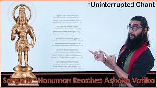 Sarga14 (Hanuman Reaches Ashoka Vatika) - Sundara Kanda of Valmiki Ramayanam - Uninterrupted Chant