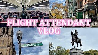 Flight Attendant Vlog: 3 day trip, Boston & Atlanta overnights