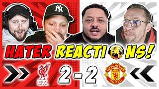 MAN UTD RIVALS & HATERS REACTION TO LIVERPOOL 2-2 MAN UTD | PREMIER LEAGUE